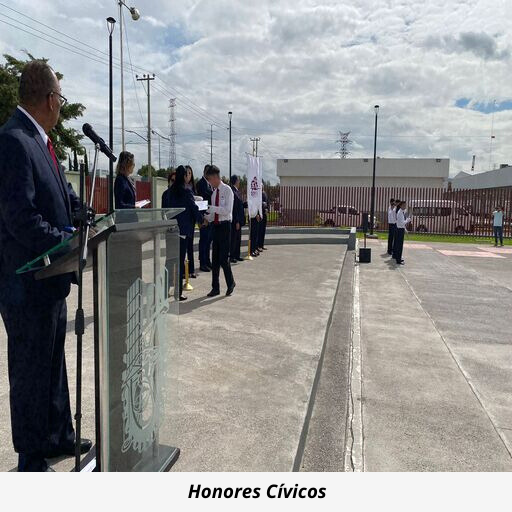 Honores cívicos en el Cecyt No. 19 “Leona Vicario”